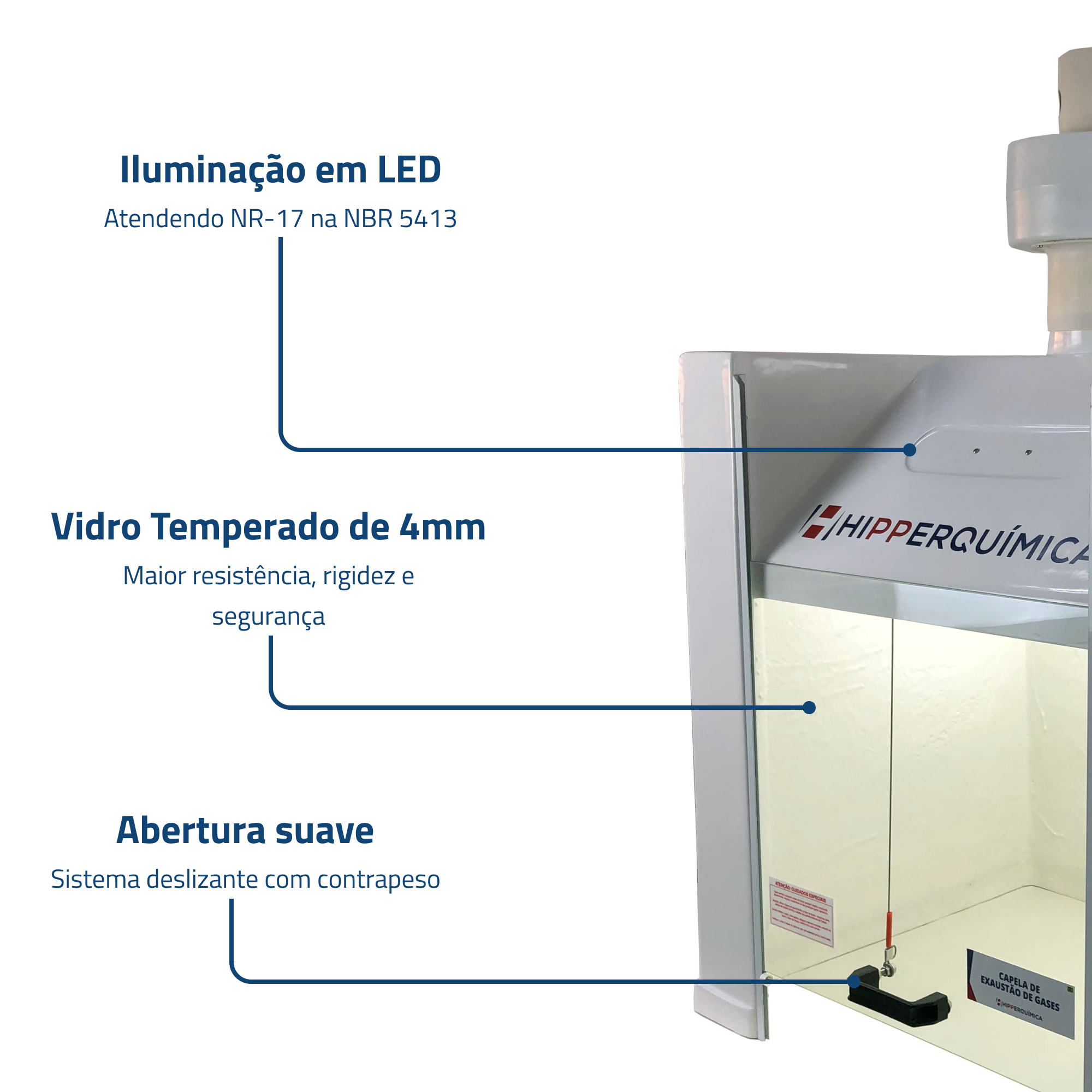 Capela de Exaustão de Gases SP80N