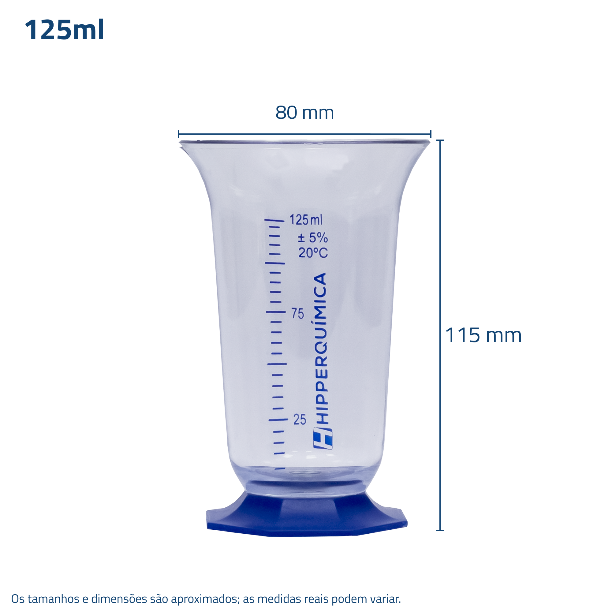 Copo Graduado Medidor Plástico Tipo Cálice