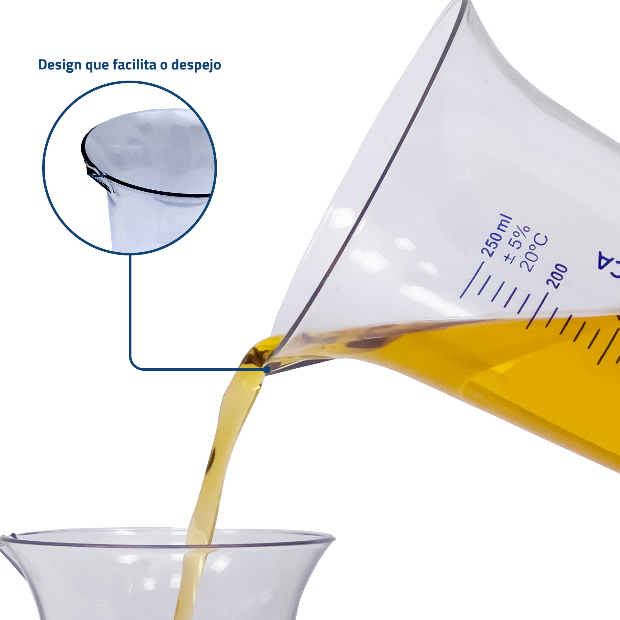 Copo Graduado Medidor Plástico Tipo Cálice