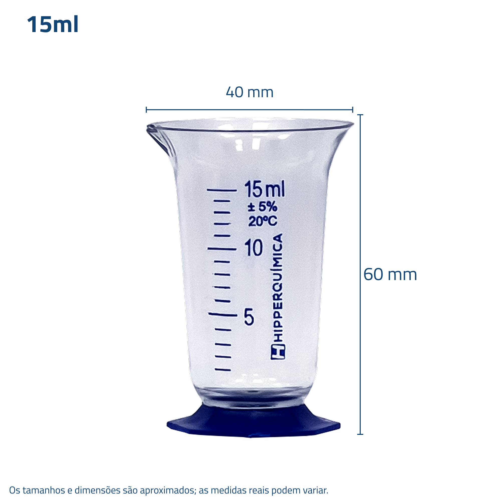 Copo Graduado Medidor Plástico Tipo Cálice