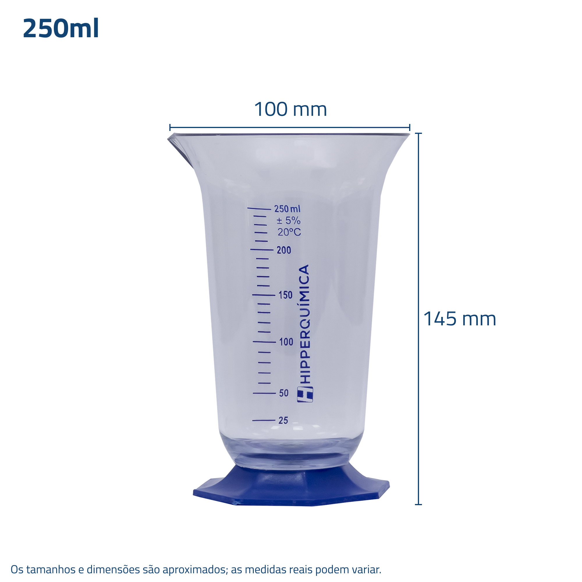 Copo Graduado Medidor Plástico Tipo Cálice