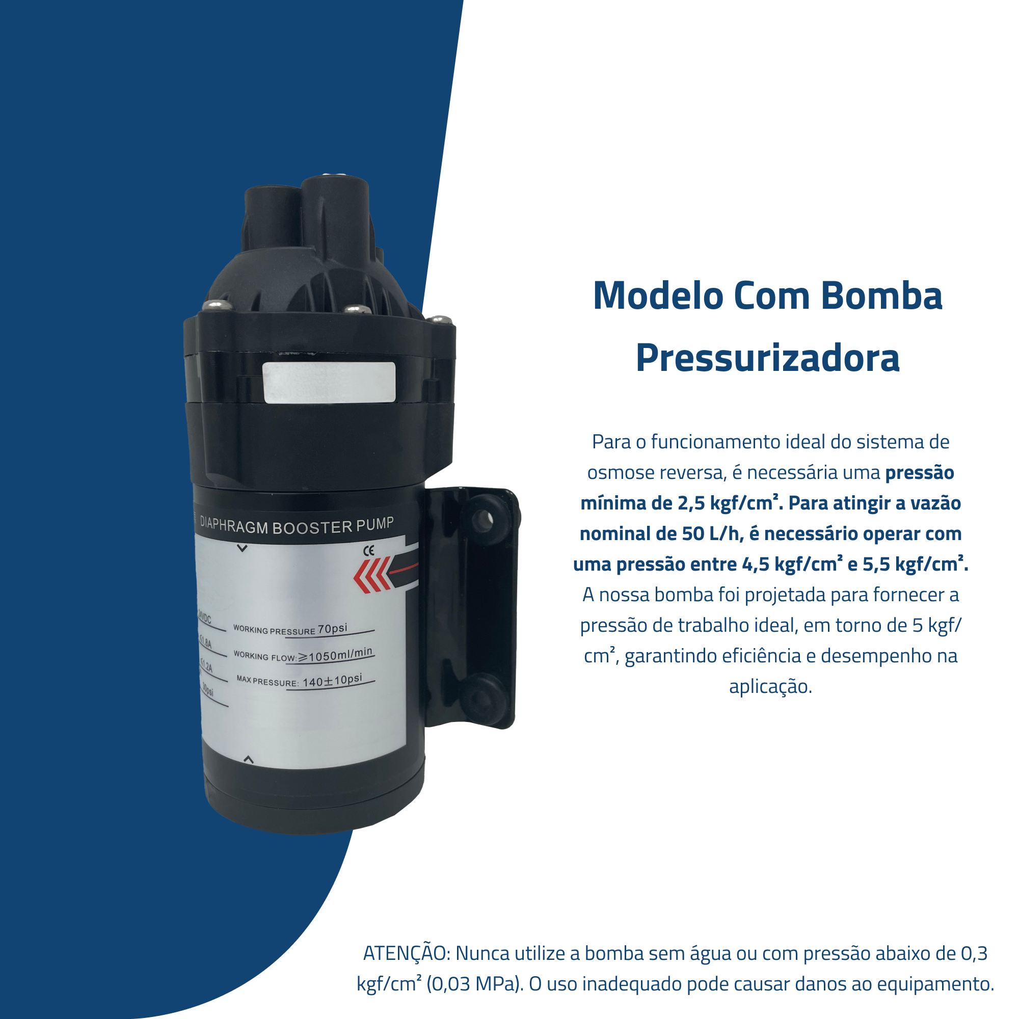 Sistema de Osmose Reversa 50L/h